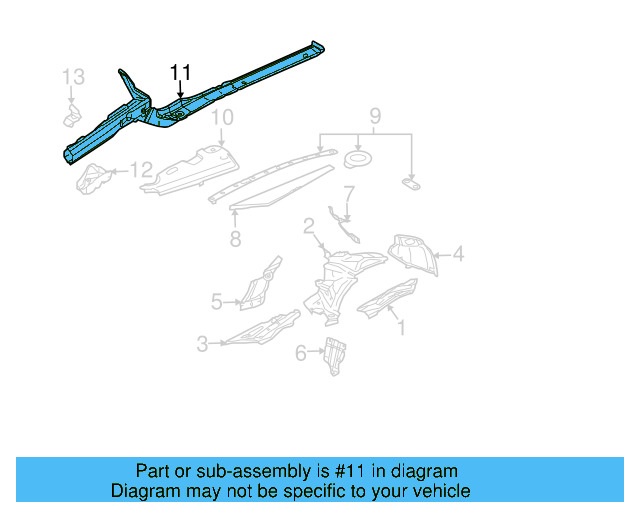 Upper Rail 3D0-805-303-G