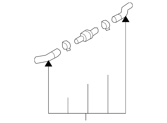 Coolant Hose 3C0-122-096-A - View 2