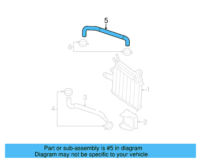 Water Hose 3C0121051AB