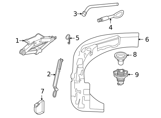 Wheel Bolt Cap Removal Tool 6X0-012-243 - View 5