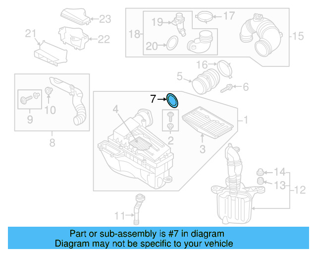 Air Mass Sensor Seal 357-129-625-A - View 80