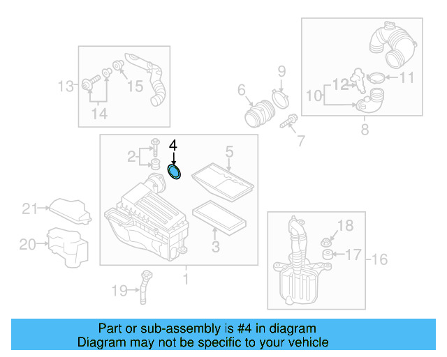 Air Mass Sensor Seal 357-129-625-A - View 85
