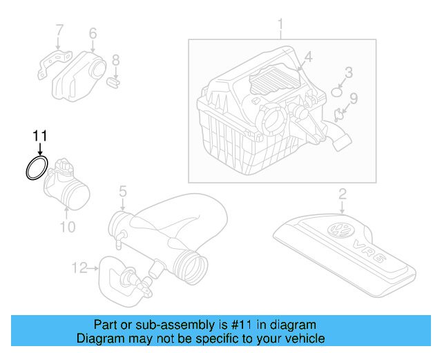 Air Mass Sensor Seal 357-129-625-A - View 31