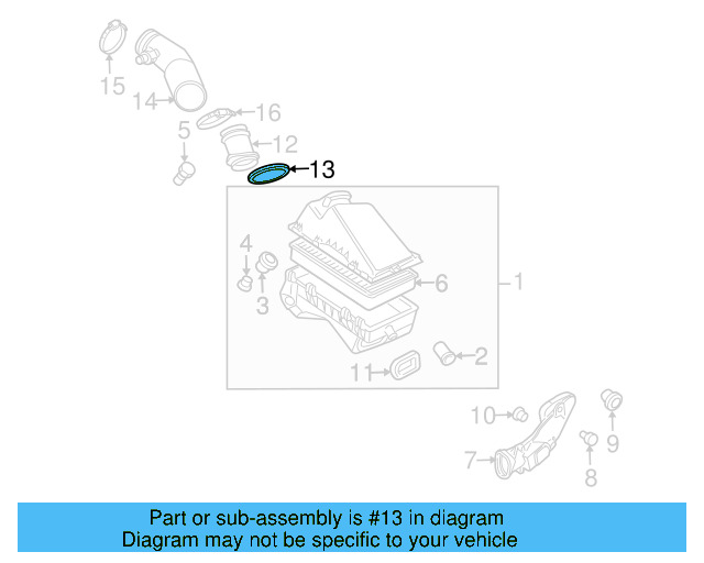 Air Mass Sensor Seal 357-129-625-A - View 32