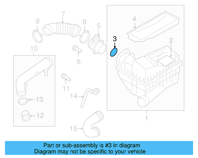 Air Mass Sensor Seal 357-129-625-A - View 35