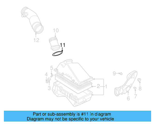 Air Mass Sensor Seal 357-129-625-A - View 39