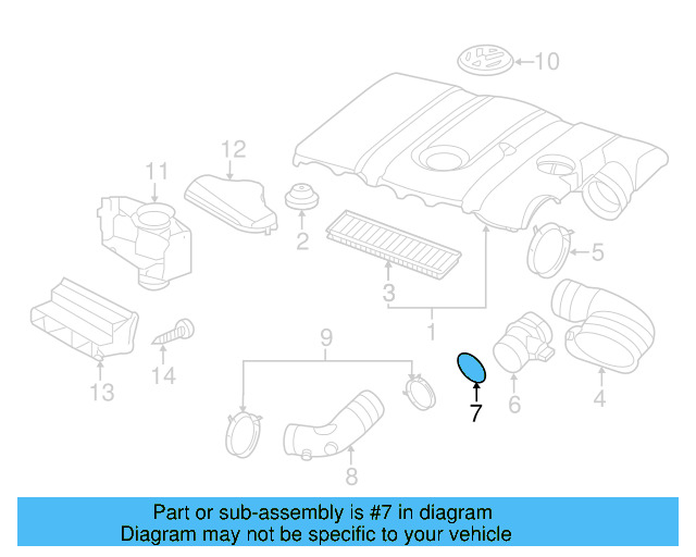 Air Mass Sensor Seal 357-129-625-A - View 42