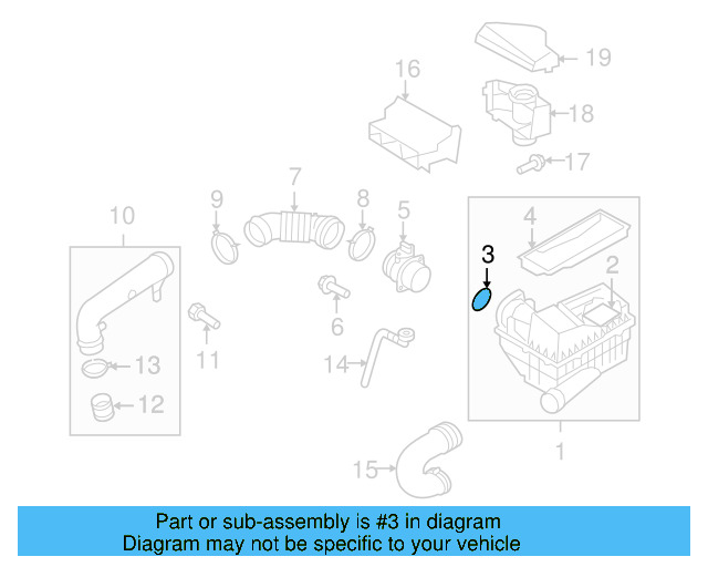 Air Mass Sensor Seal 357-129-625-A - View 86