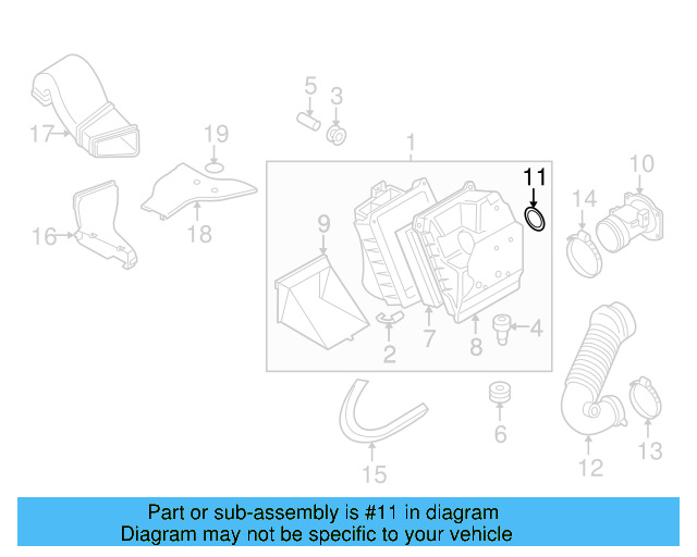 Air Mass Sensor Seal 357-129-625-A - View 47