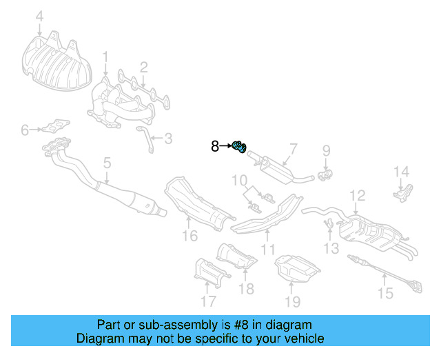 Front Muffler Clamp 357-253-141-A - View 60