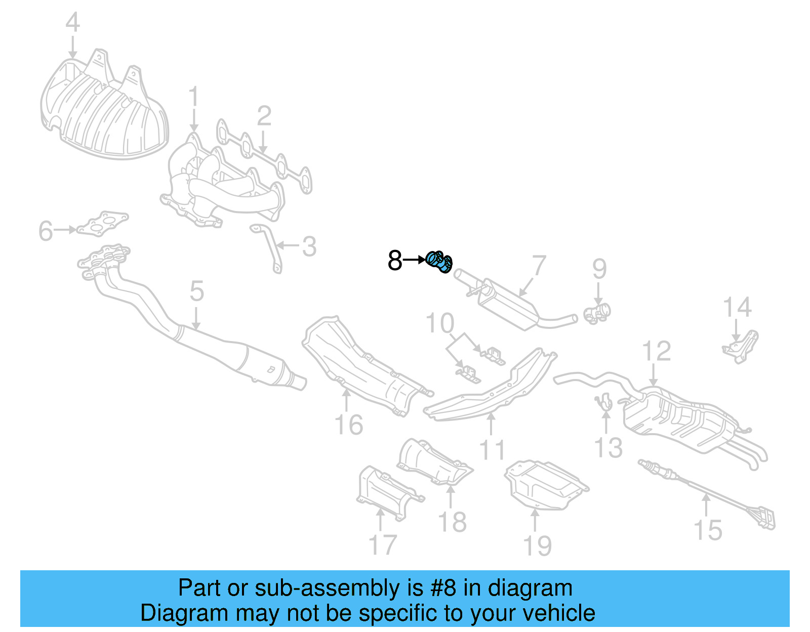 Front Muffler Clamp 357-253-141-A - View 16