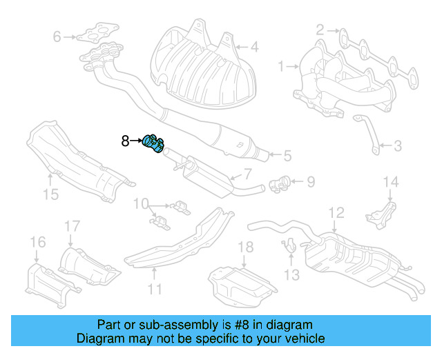 Front Muffler Clamp 357-253-141-A - View 70