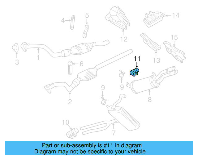 Front Muffler Clamp 357-253-141-A - View 67