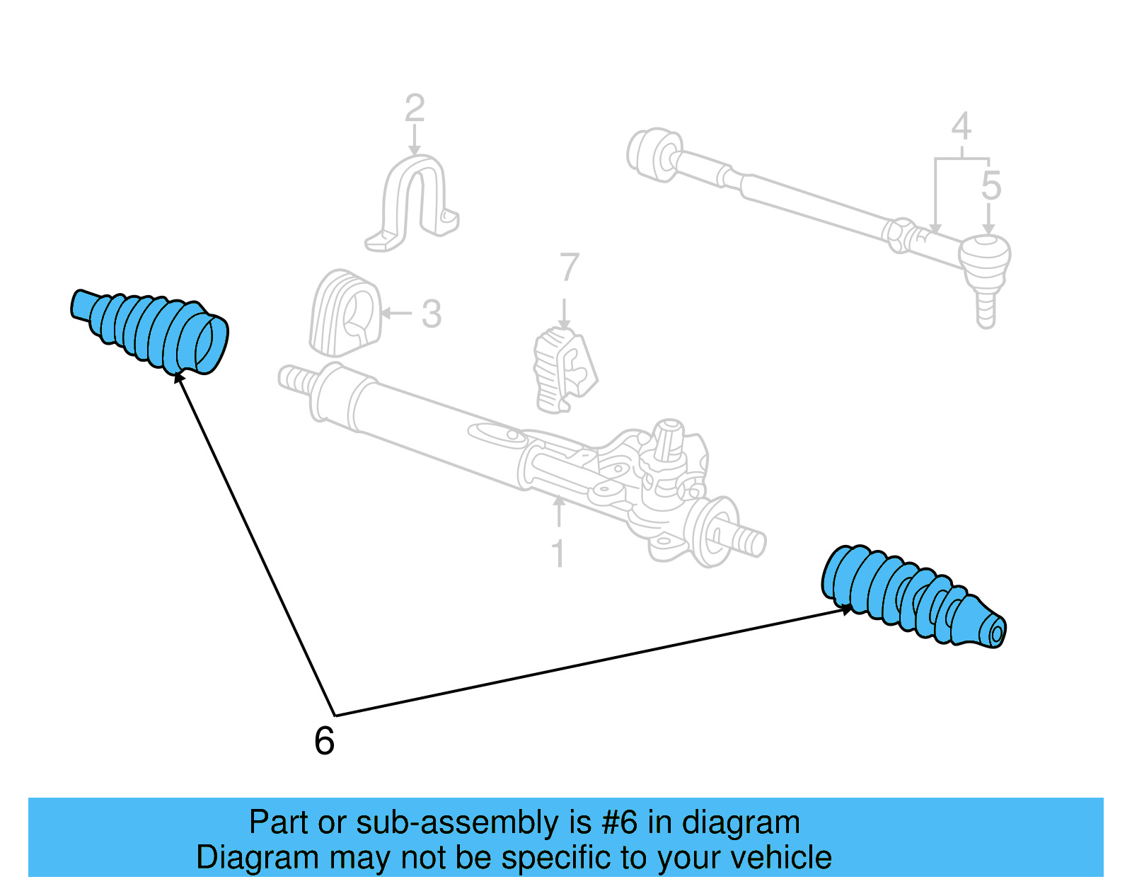 Rack And Pinion Bellows 357-422-831-B - View 2