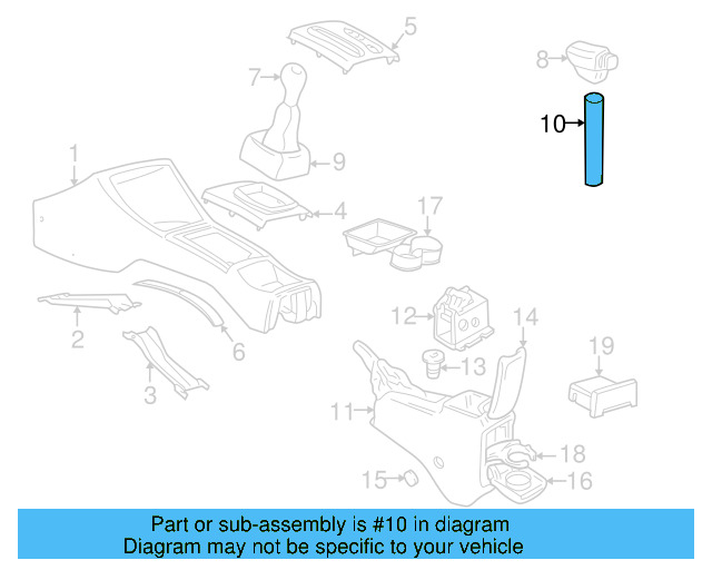 Shift Knob 357-713-155-B - View 2