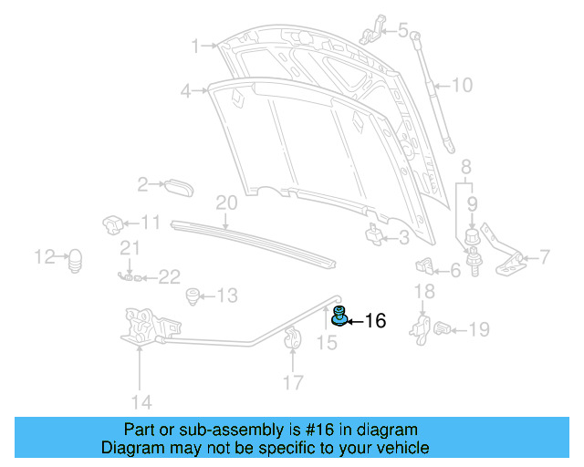 Hood Bumper 357-827-500-A - View 10