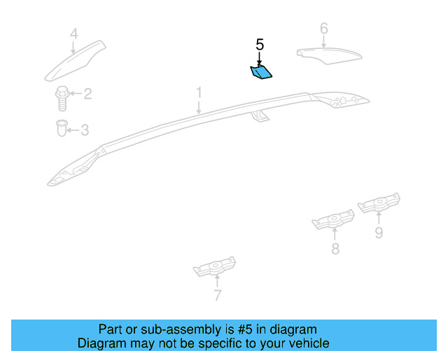 Roof Rack Cover 1K9-860-148-03C - View 6