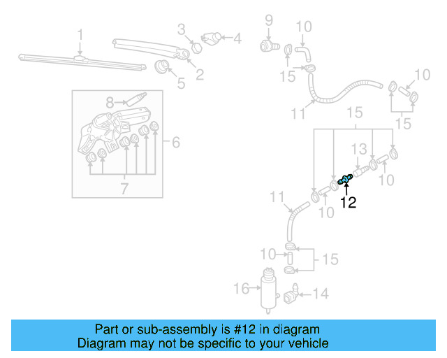 Washer Hose Elbow 3B0-955-665-C - View 65