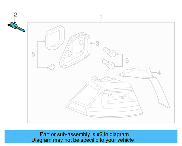 Tail Lamp Assembly Fastener 6RU-945-300 - View 36