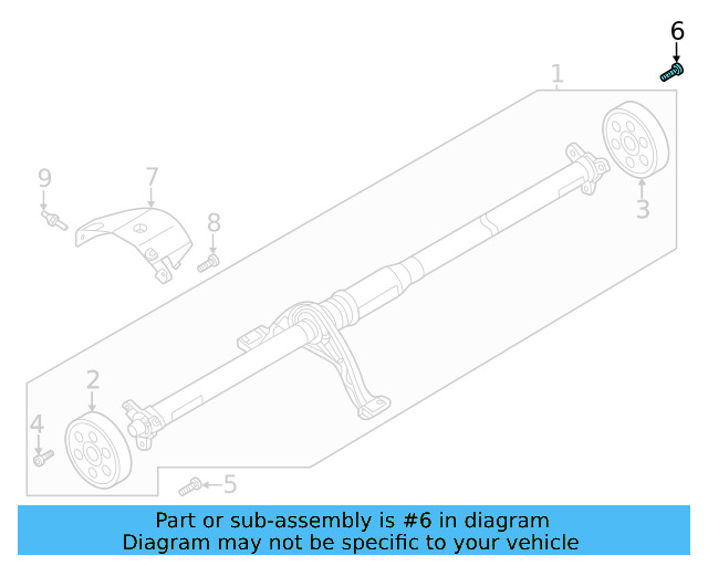 Coupling Rear Bolt N-103-291-02 - View 2