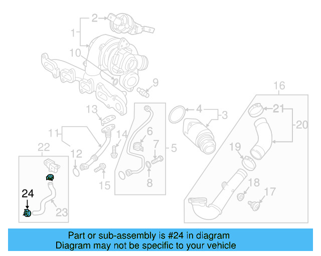 Oil Feed Tube Holder 04L-145-807
