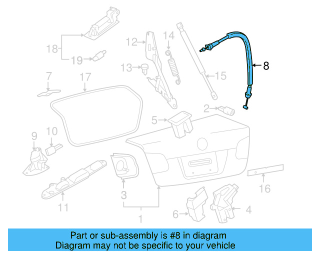 Lock Cylinder Assembly 107-827-469-FF - View 5