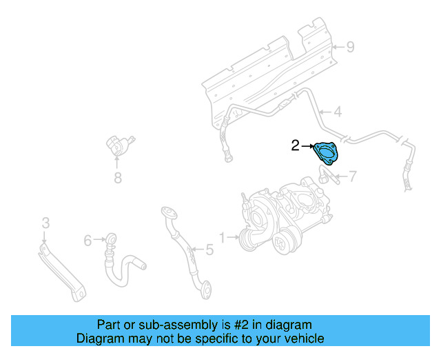 Turbocharger Gasket 06A-253-039-E - View 13