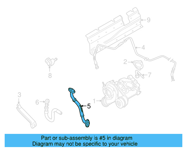 Oil Return Line 058-145-735-E - View 6