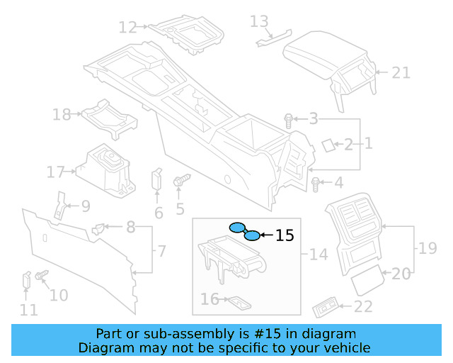 Cup Holder Insert 3G0-863-301-82V