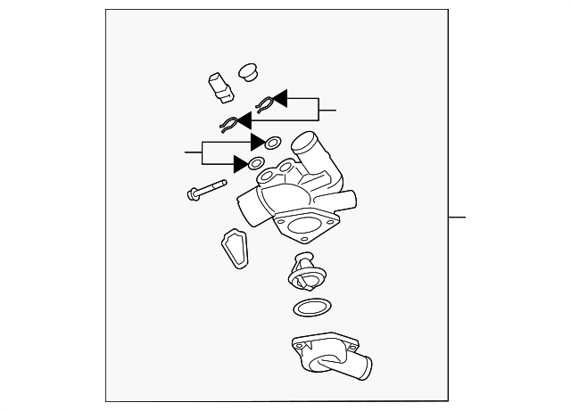 Thermostat Housing 022-121-111-G - View 2