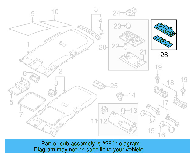 Reading Lmp Assembly 5G0-947-291-K-ZA2 - View 5