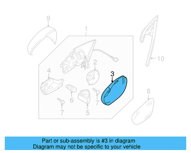 Finish Molding 1Q0-857-506-D-9B9