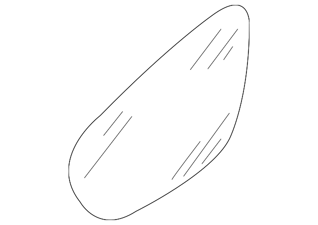 Mirror Glass 3C8-857-522-C - View 2