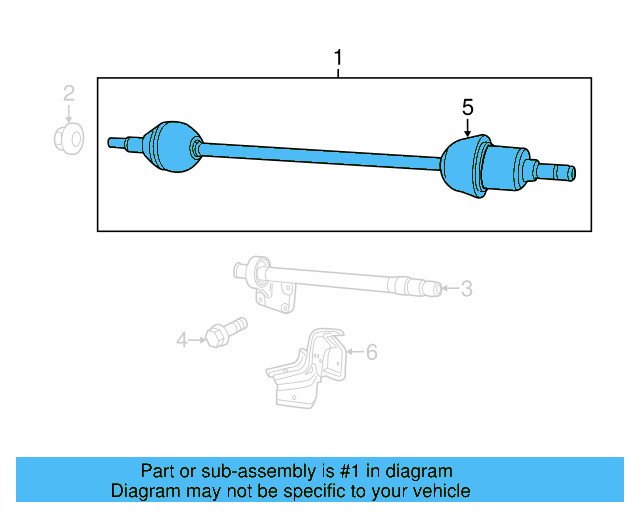 Axle Assembly 7B0-407-272-L - View 3