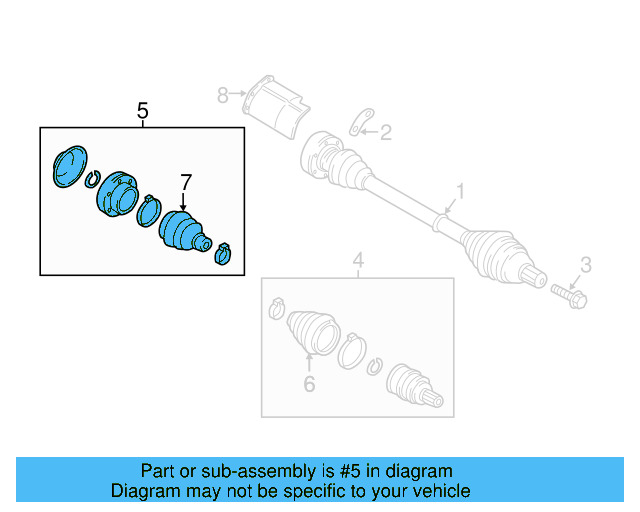 Inner Joint Assembly 1KM-498-103 - View 23
