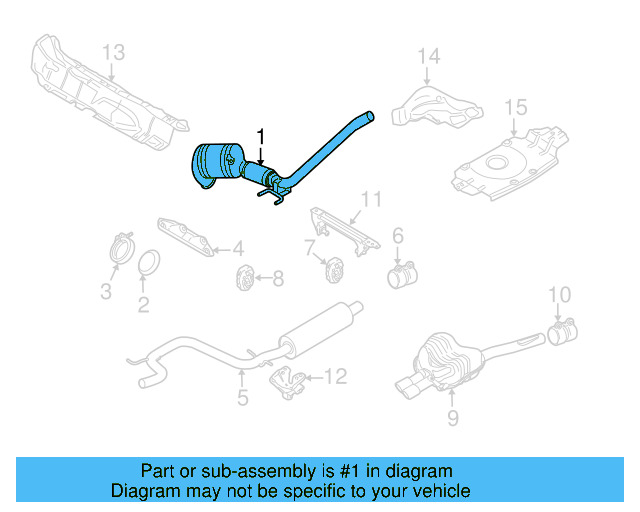 Converter & Pipe 1J0-254-505-JX - View 15