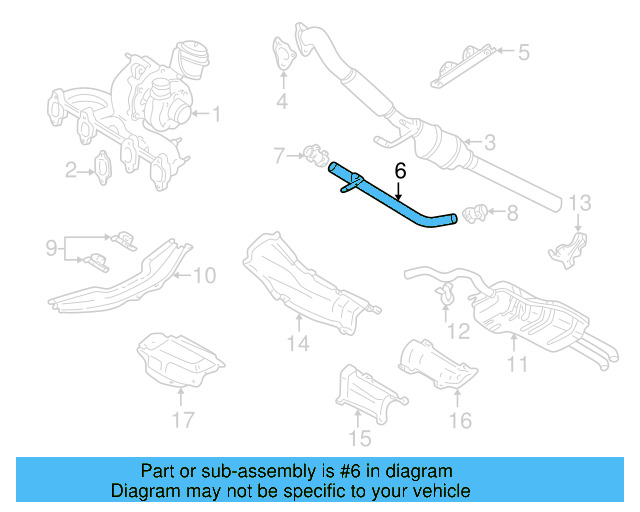 Intermediate Pipe 1J0-253-201-A - View 14