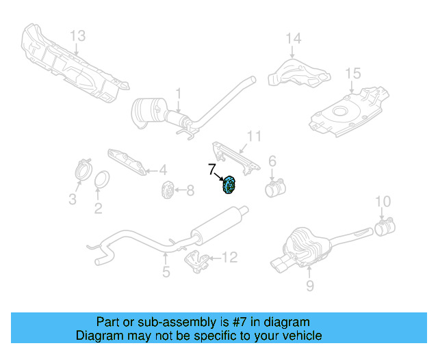 Muffler & Pipe Retainer Ring 1K0-253-147-C - View 6