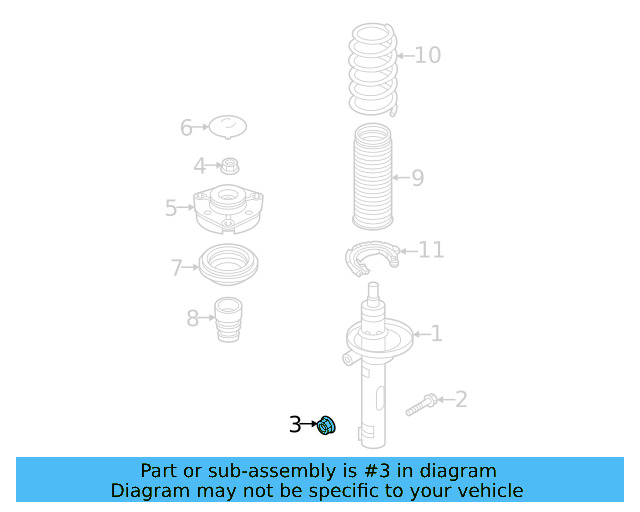 Ft Lower Control Arm Nut N-101-064-03 - View 3