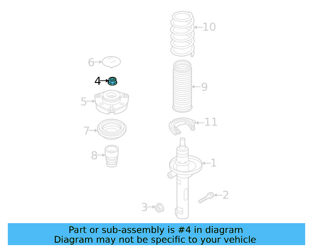Top Nut N-910-216-02 - View 3