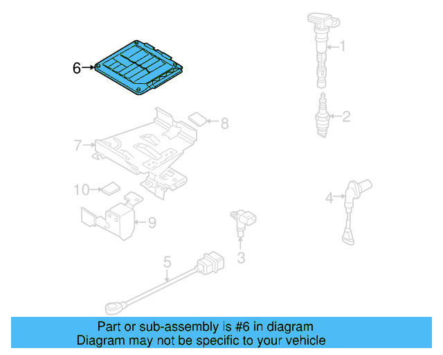 Engine Control Module (ECM) 22903032CF - View 2