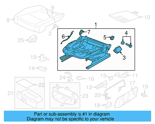 Seat Frame 1K3-881-105-EJ - View 7