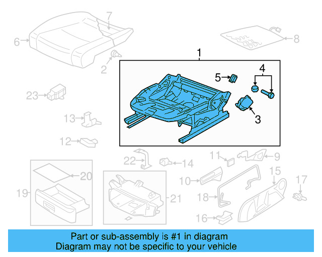 Seat Frame 1K3-881-105-EJ - View 3