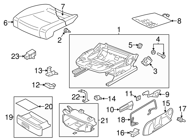 Adjust Handle Retainer Clip 1K0-881-449 - View 5