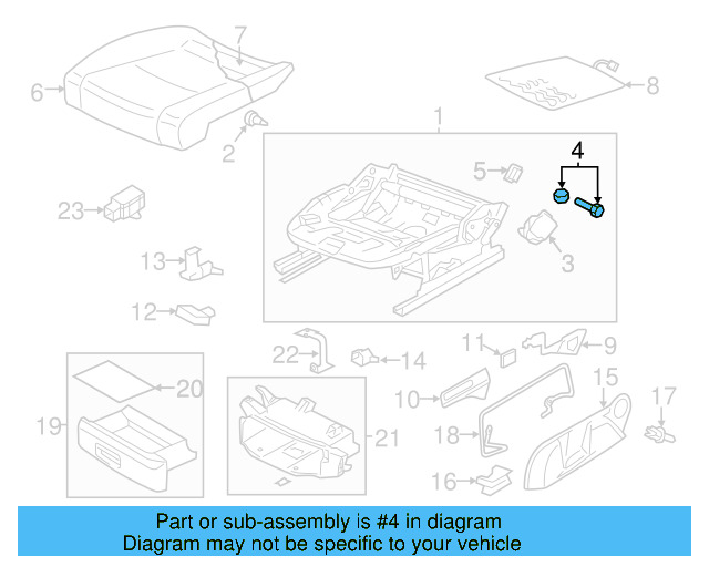 Height Adjuster Hardware Kit 1K0-898-053 - View 6