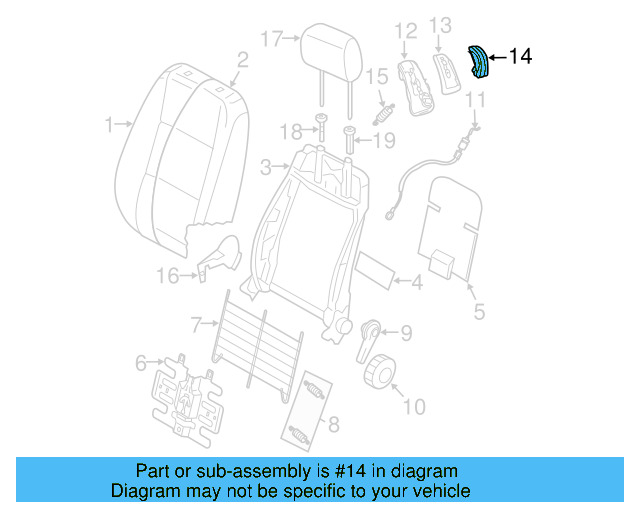 Adjust Lever 1K0-881-092-B - View 10