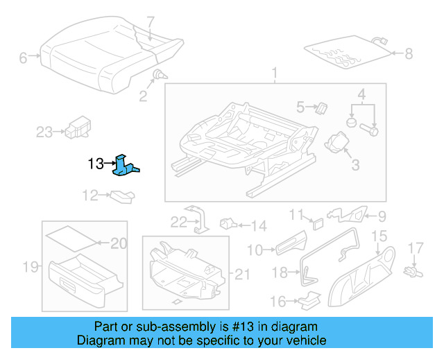 Adjust Handle Retainer Clip 1K0-881-449 - View 42