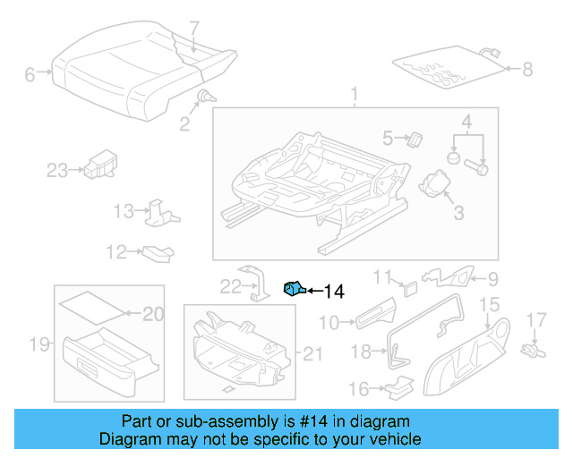 Adjust Knob 3C0-881-254-A-9B9 - View 19