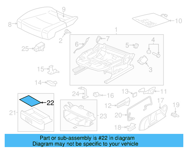 Storage Drawer Insert 1K0-881-892-A