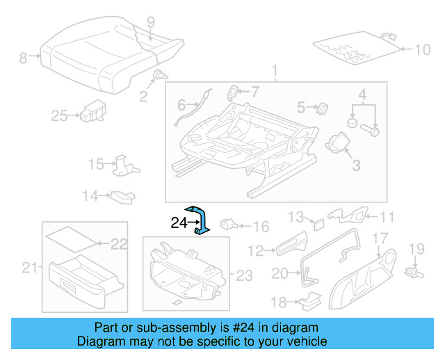 Bracket 1K0-881-547-A - View 22